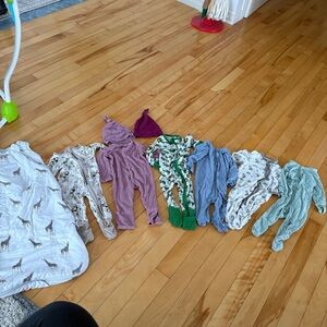 Kyte Baby Pyjamas PJ Lot 3 months & Sleep Sack & other Bamboo pjs
